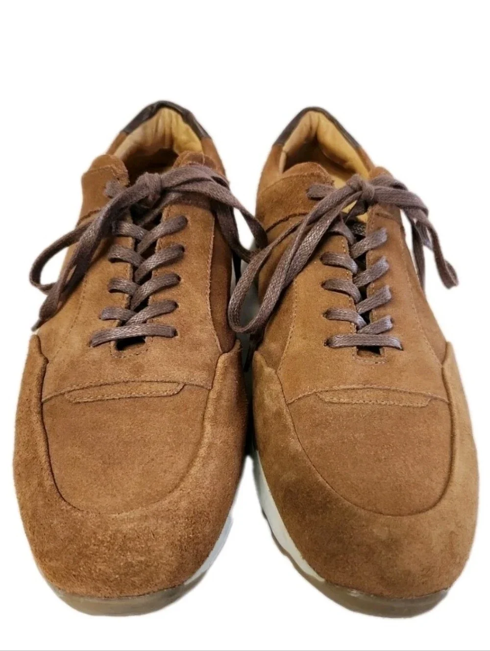 Brothers United Buadonis Men's Brown Suede Sneakers Luxury Fashion Trainers S 11